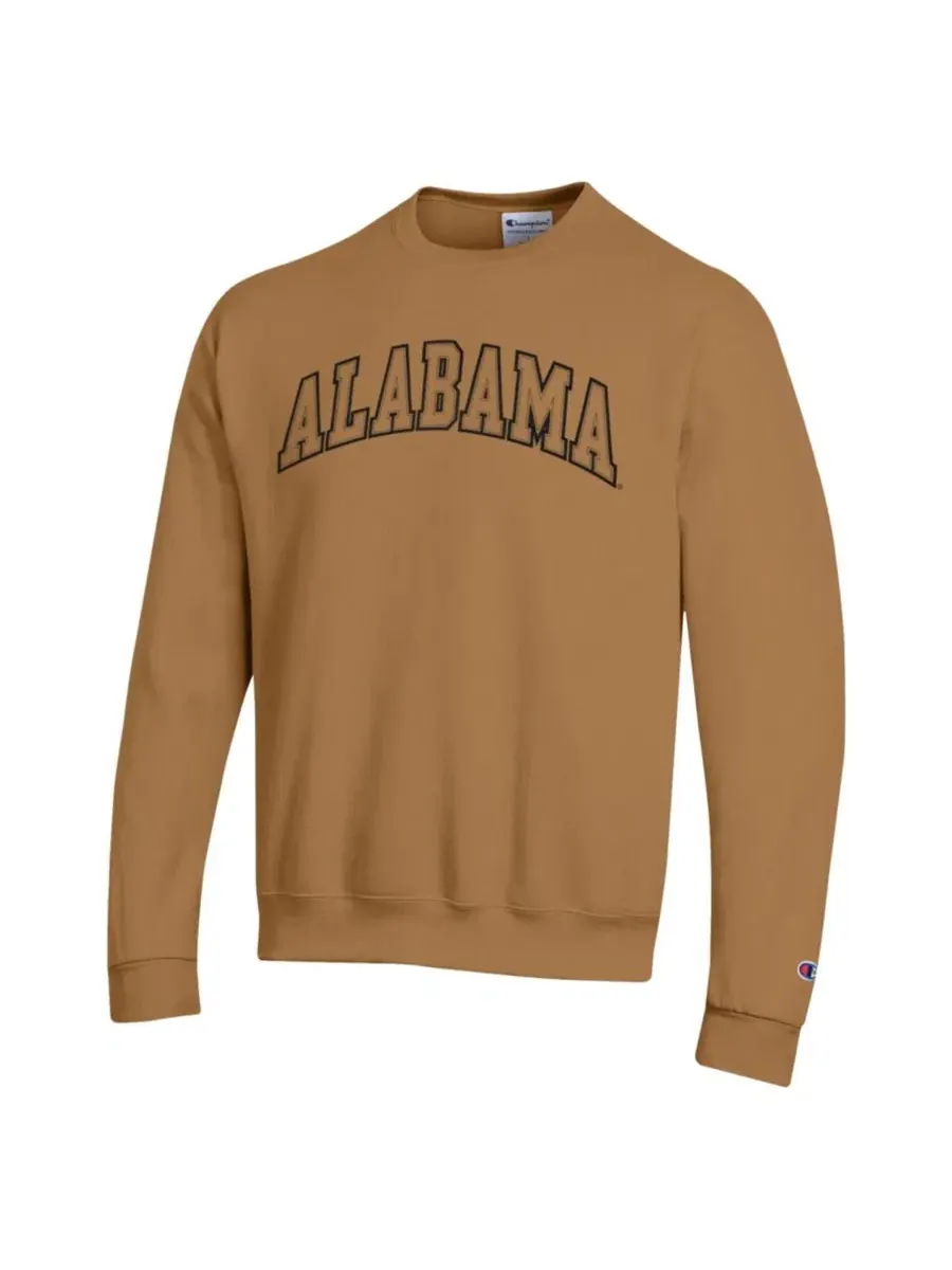Свитшот Champion с вышивкой Alabama Crimson Tide — изображение 2 из 3, коричневый