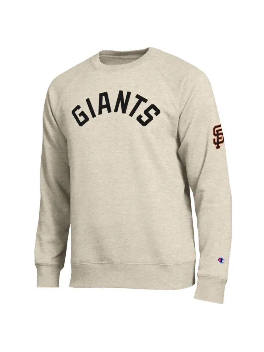 Свитшот реглан с принтом All-Star Soft Felt Raglan Champion — изображение 2 из 3, овсяный