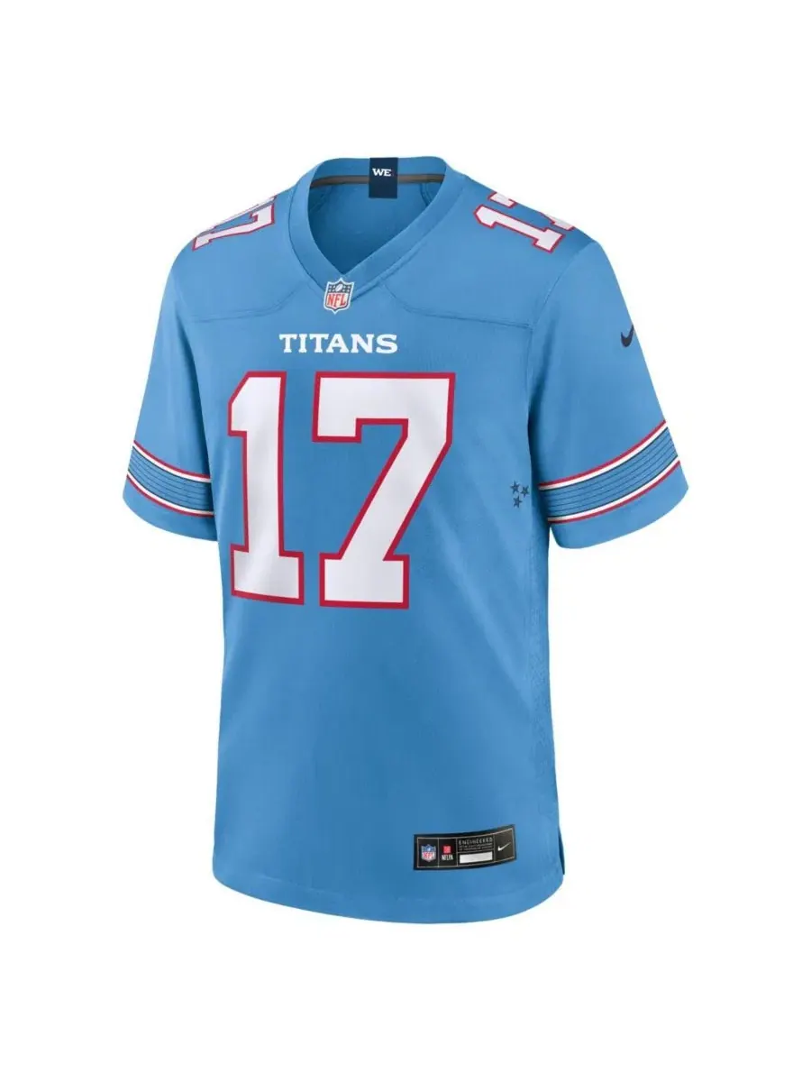 Игровая футболка Nike Chimere Dike Tennessee Titans — изображение 2 из 5, светлый синий