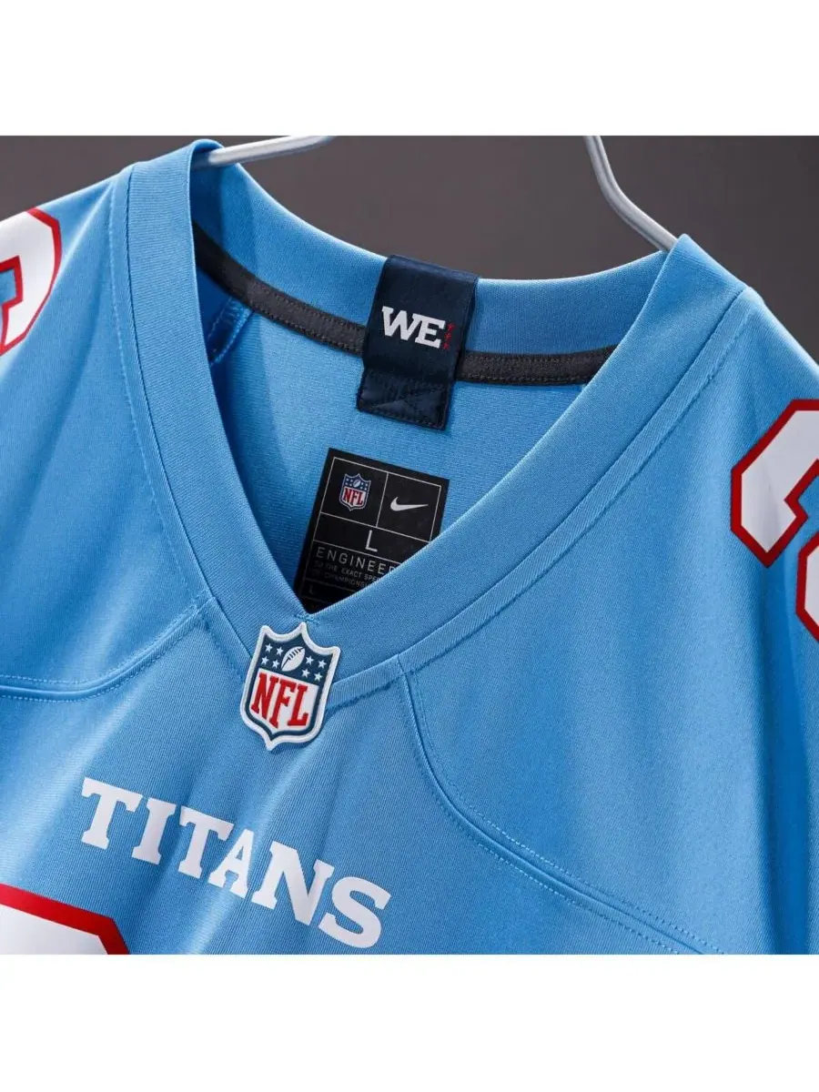 Игровая футболка Nike Chimere Dike Tennessee Titans — изображение 4 из 5, светлый синий