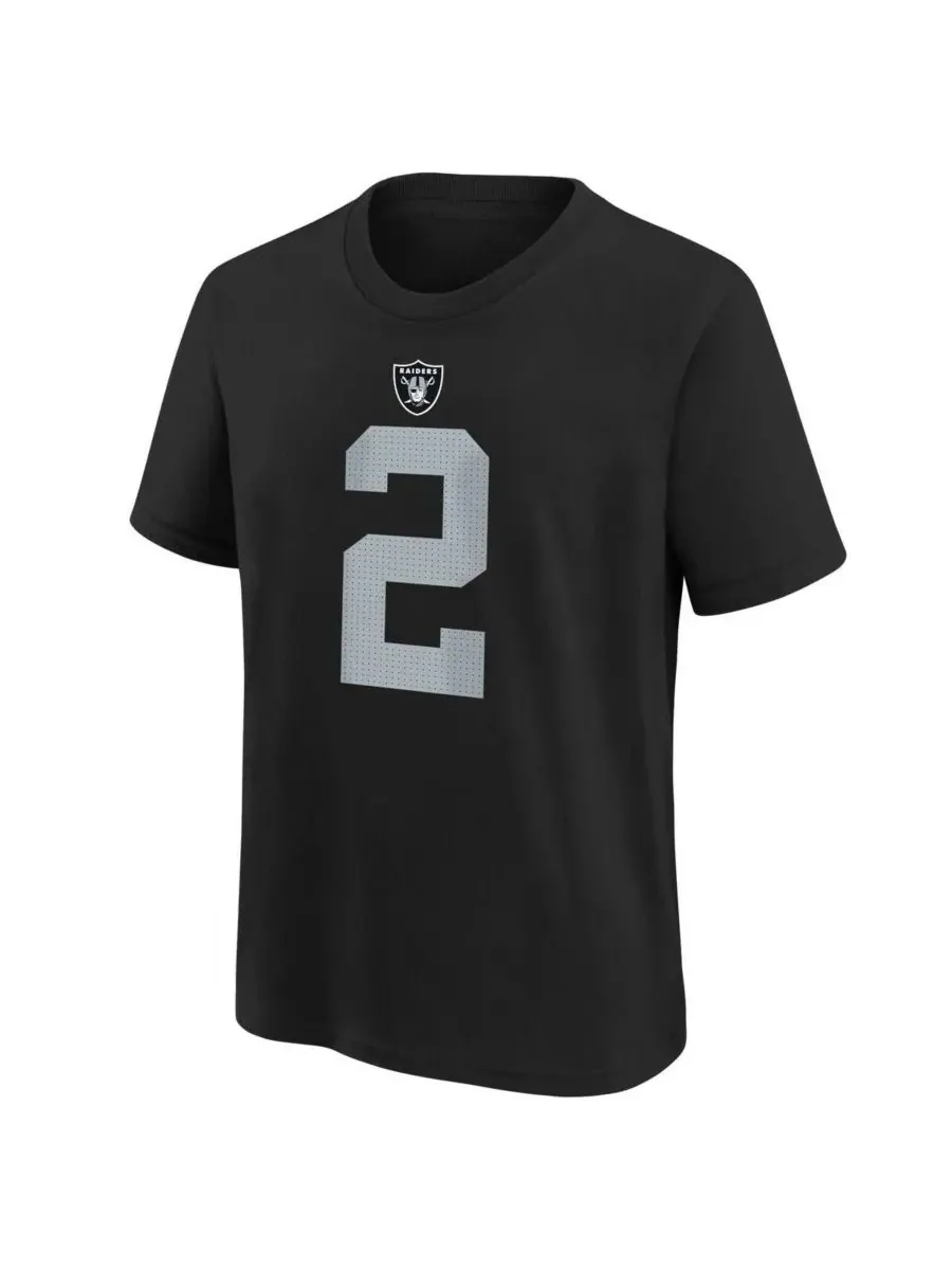 Nike Футболка Big Boys and Girls Ashton Jeanty Black Las Vegas Raiders 2025 NFL Draft First Round — изображение 3 из 3