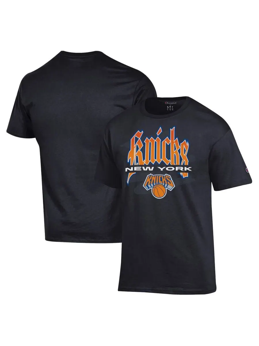 Футболка с принтом New York Knicks Goth Font Champion