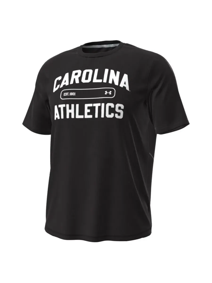 Under Armour Мужская черная футболка South Carolina Gamecocks Sideline Knockout — изображение 3 из 3, черный