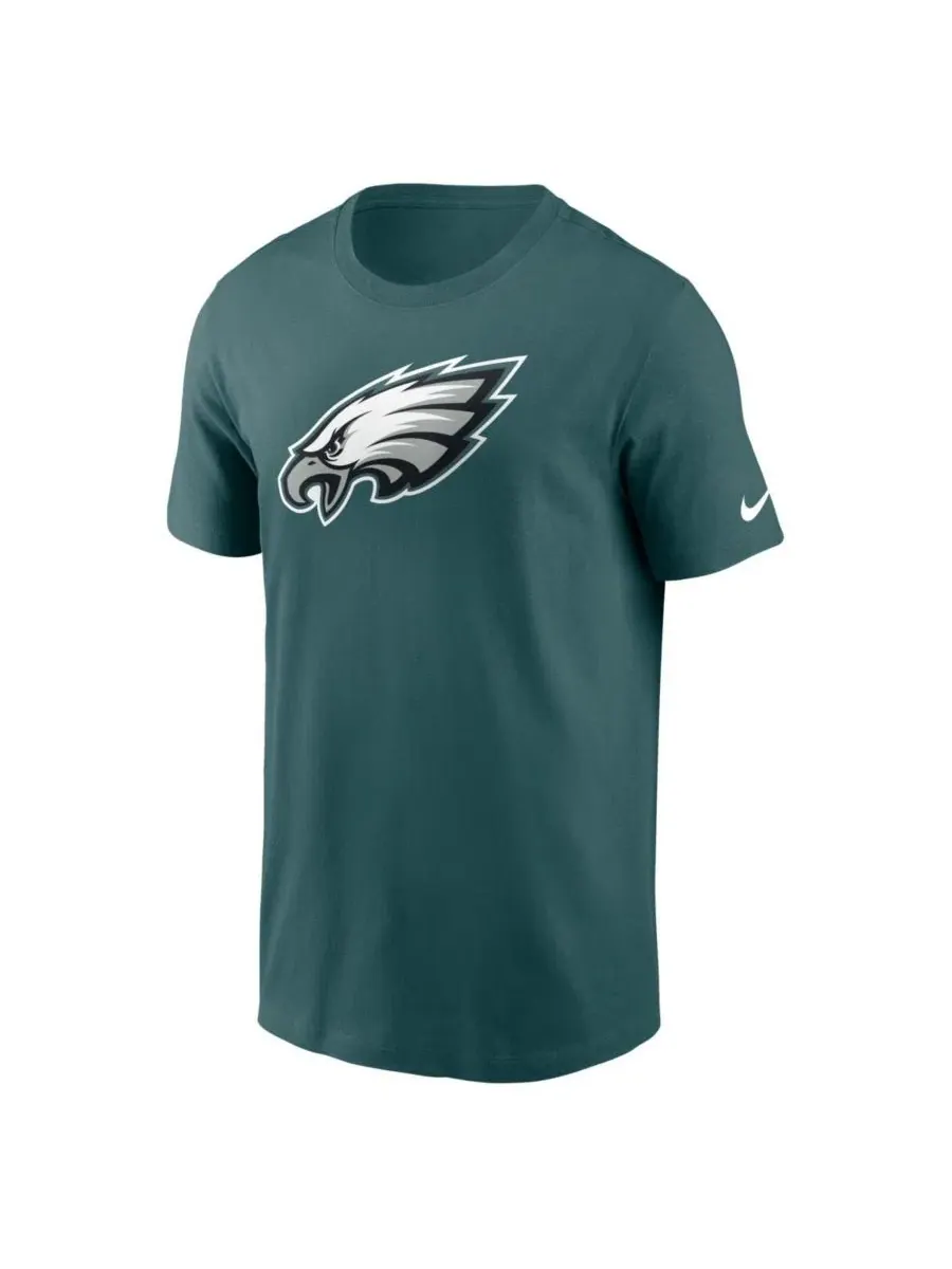 Футболка с принтом Philadelphia Eagles Essential Logo Nike — изображение 2 из 4, зеленый