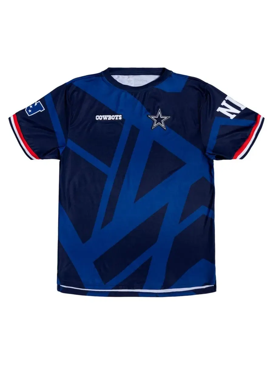 Футболка с принтом Dallas Cowboys America's Team Fashion Soccer Jersey Dallas Cowboys Merchandise — изображение 3 из 3