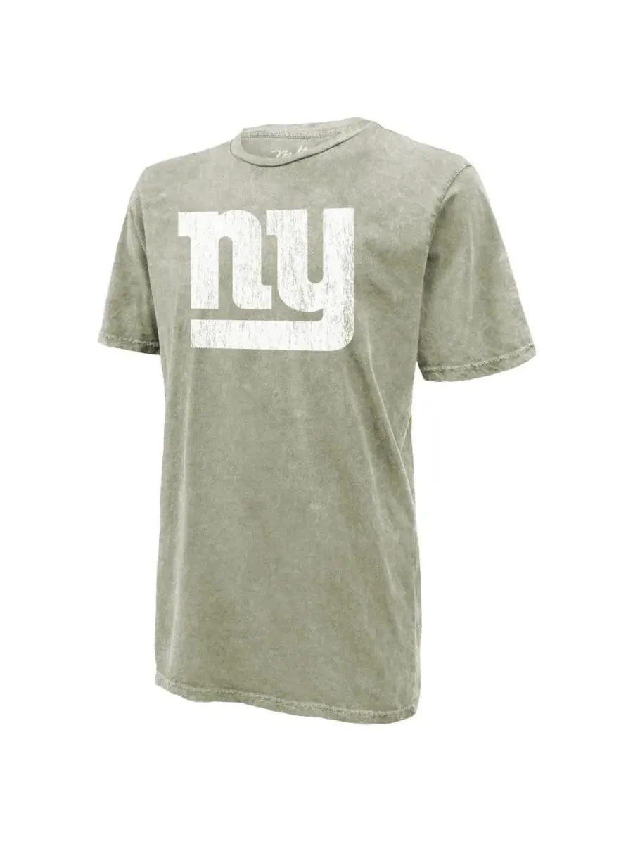 Футболка мужская с принтом Cam Skattebo Moss Green New York Giants Mineral Wash Name Number — изображение 3 из 3, зеленый