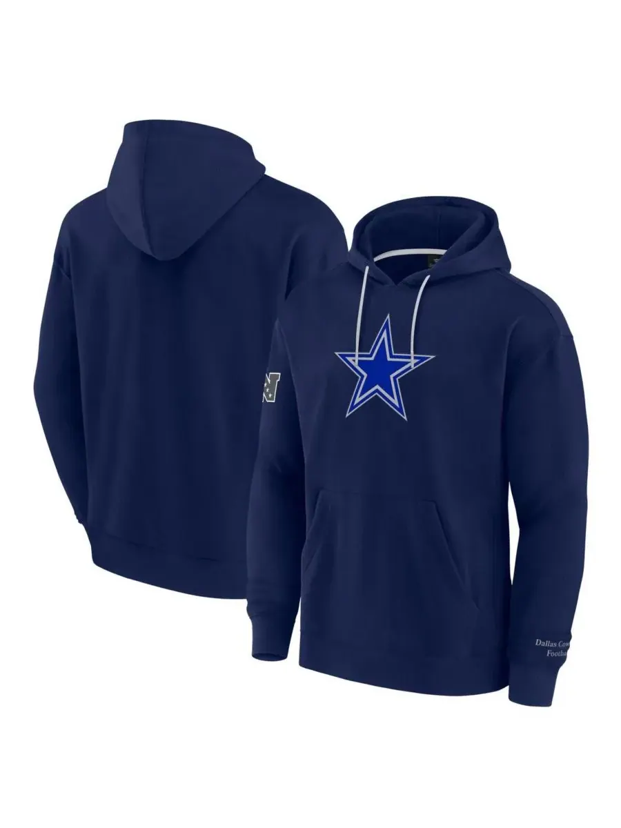 Fanatics Мужская темно-синяя толстовка с капюшоном Dallas Cowboys Elements Pace