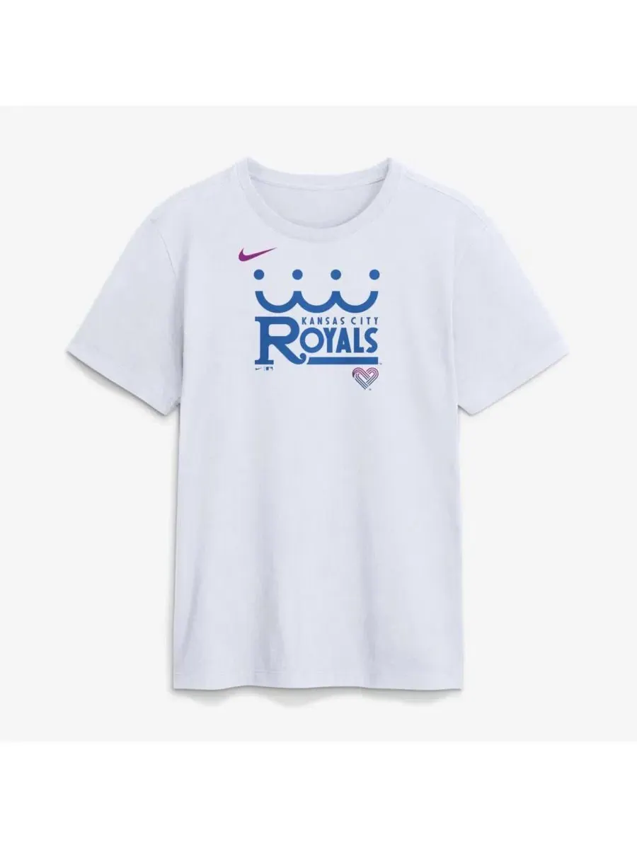 Мужская белая футболка Kansas City Royals 2026 City Connect Wordmark Nike