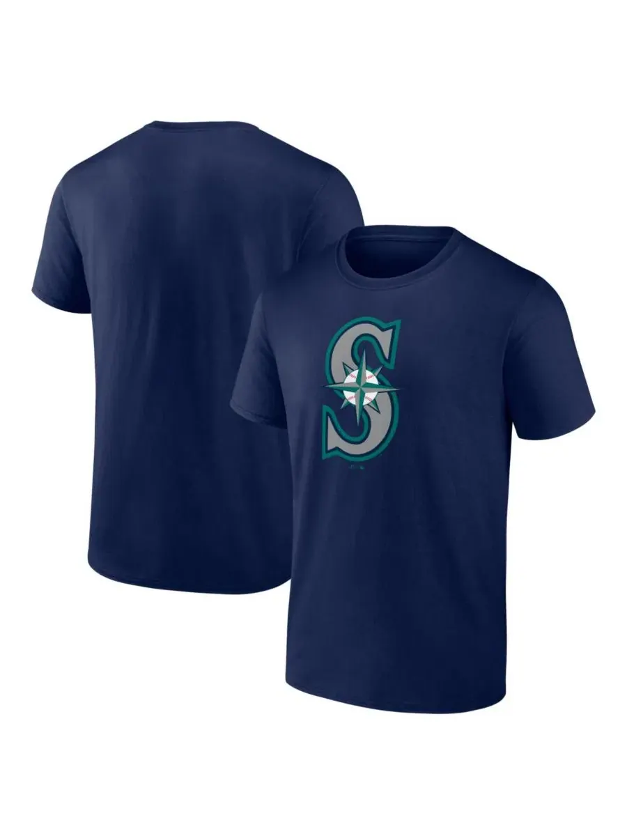 Мужская темно-синяя футболка с логотипом команды Seattle Mariners Logo Athletic