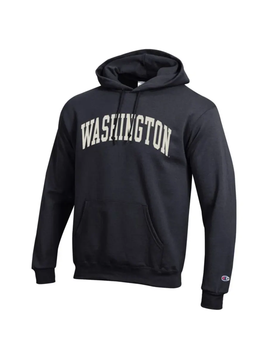 Толстовка Champion Basic Arch Fleece Pullover Hoodie — изображение 2 из 3, черный