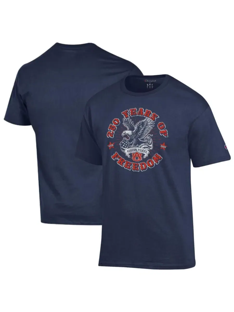 Футболка с принтом Auburn Tigers Americana 250 Years of Freedom Champion