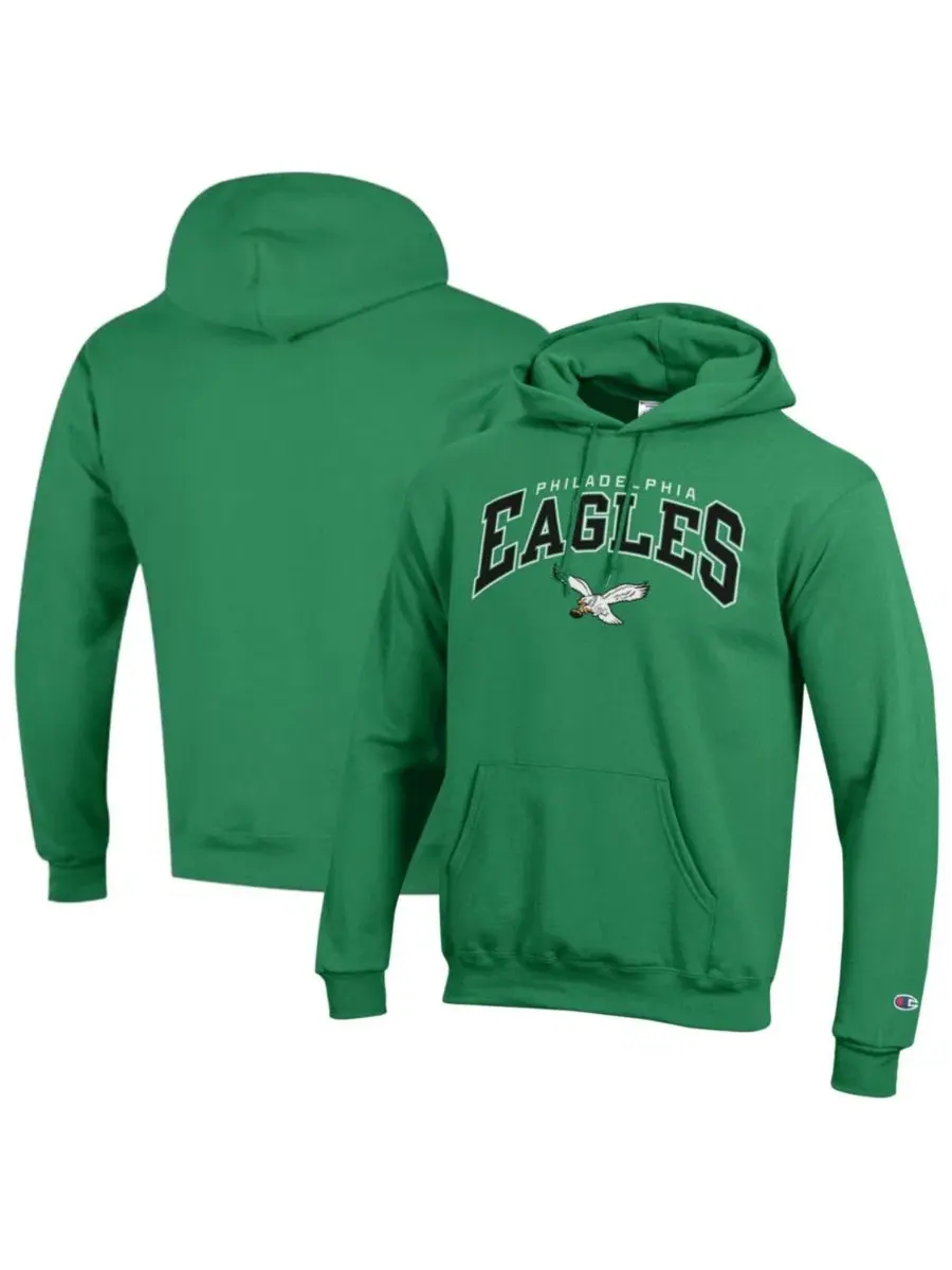 Худи с капюшоном с принтом Arch over Logo Philadelphia Eagles Champion