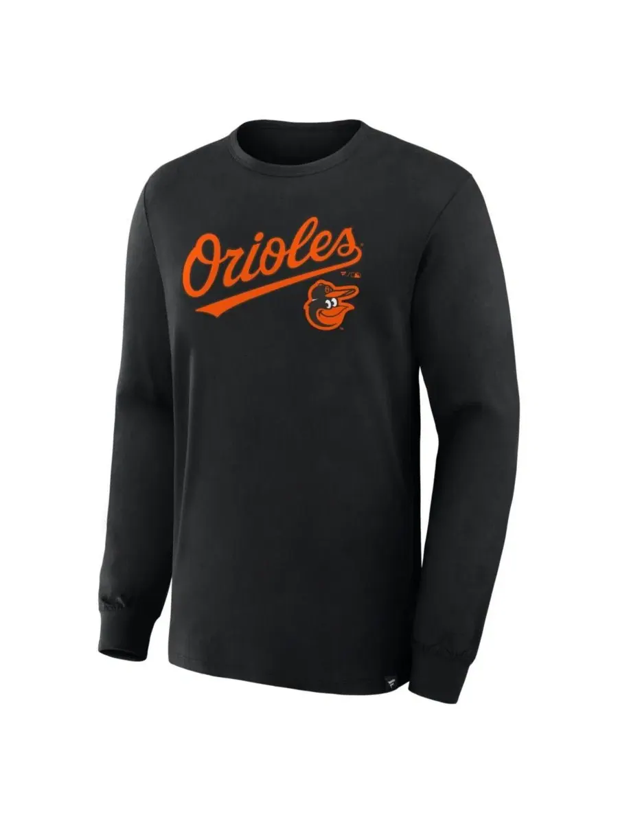 Футболка с длинным рукавом Lock-Up Legacy Baltimore Orioles Fanatics — изображение 2 из 3, черный