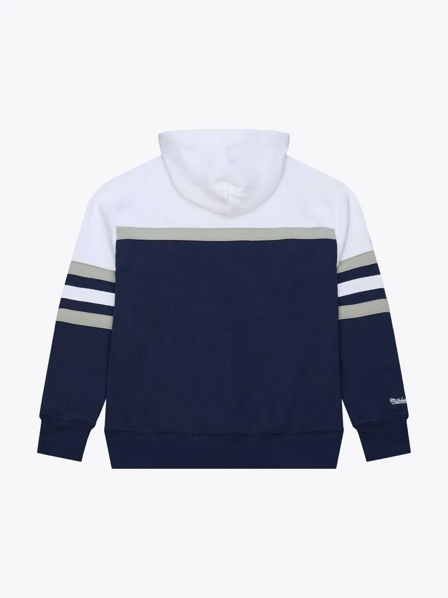 Худи с длинным рукавом, с принтом Mitchell & Ness — изображение 2 из 4, темно-синий белый