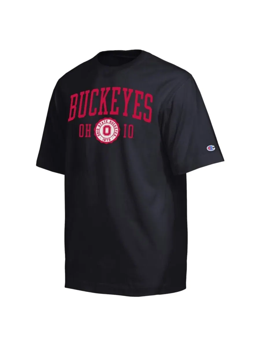 Футболка мужская с принтом Ohio State Buckeyes Established Tradition Champion — изображение 3 из 3, черный