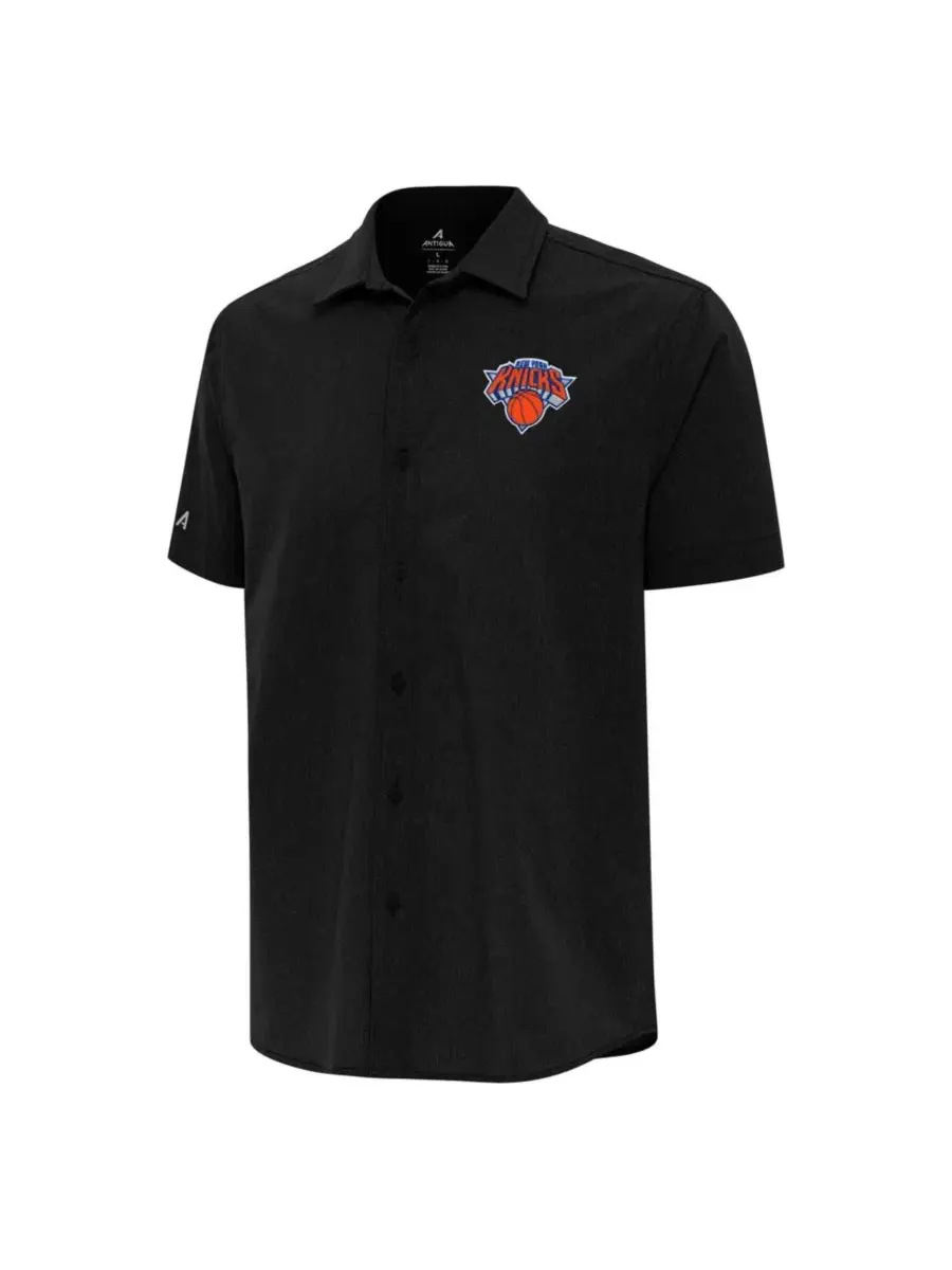 Мужская рубашка с коротким рукавом New York Knicks Activate Woven Antigua