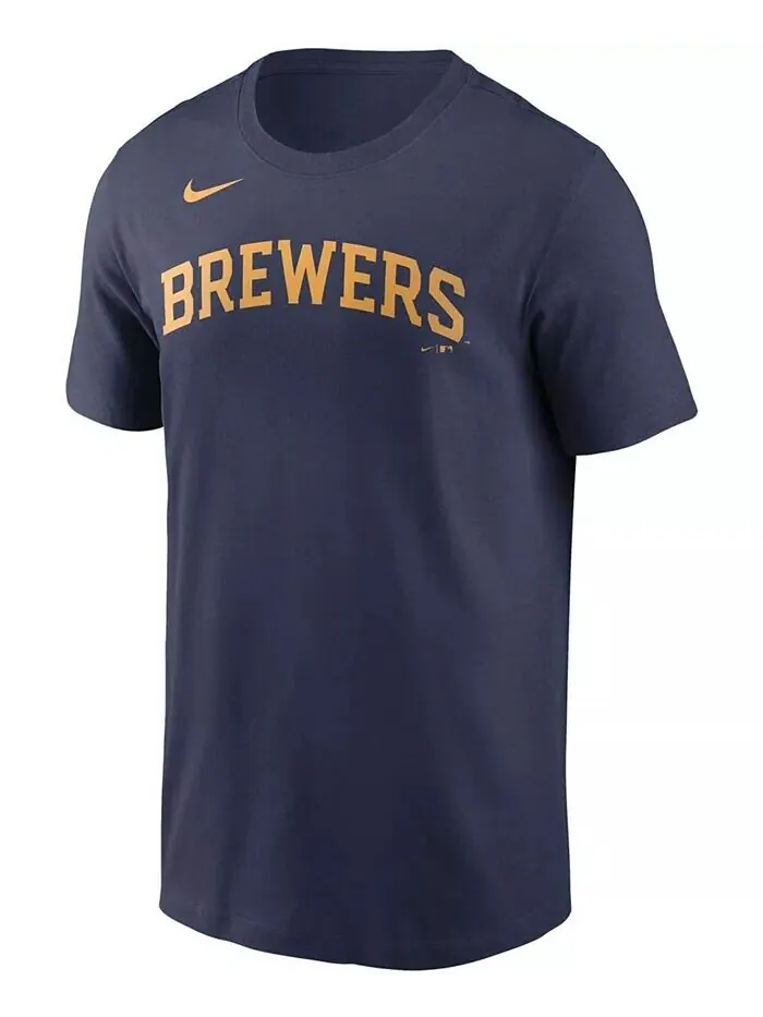 Мужская футболка с именем и номером Milwaukee Brewers — Christian Yelich Nike — изображение 2 из 3