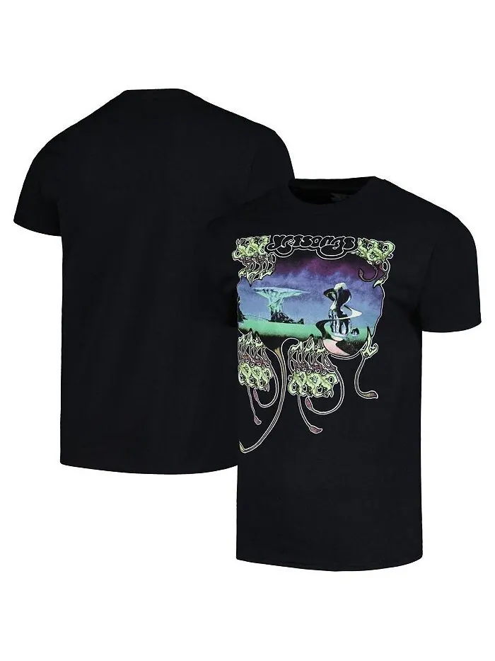 Мужская черная футболка с рисунком Yes Yessongs Manhead Merch