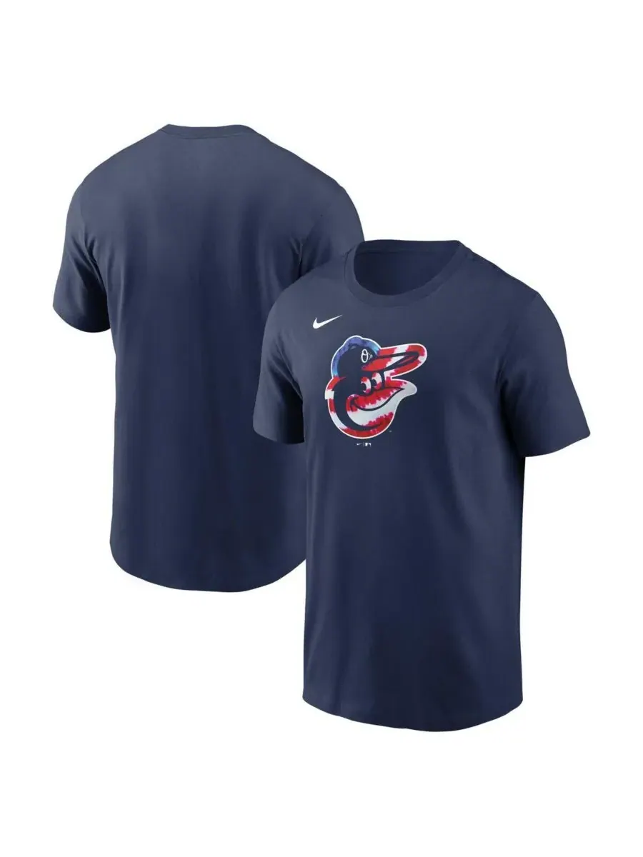 Nike Мужская темно-синяя футболка Baltimore Orioles в стиле Americana