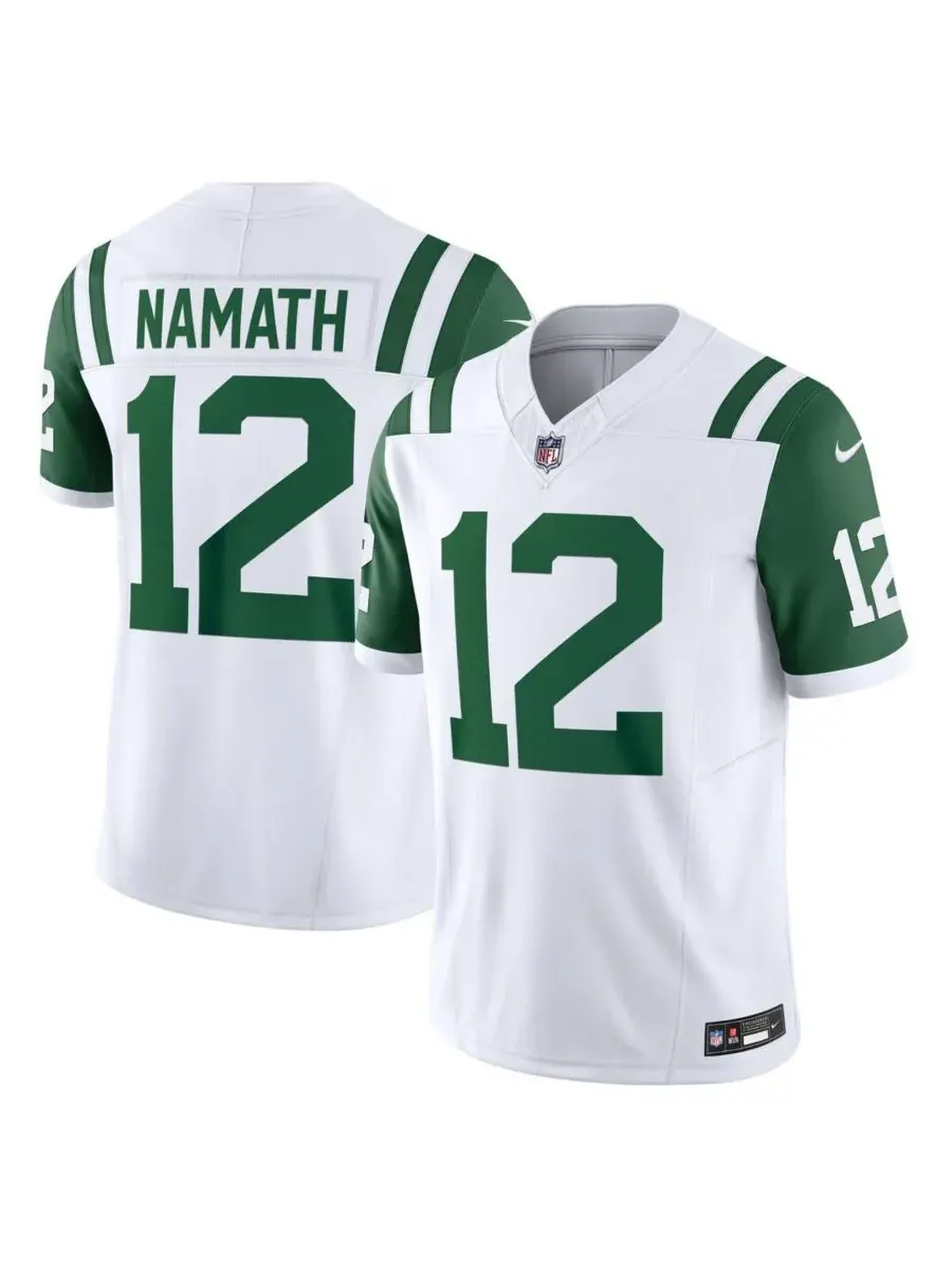 Мужская футболка Джо Намата из команды New York Jets Classic Alternate Vapor FUSE, выпущенная