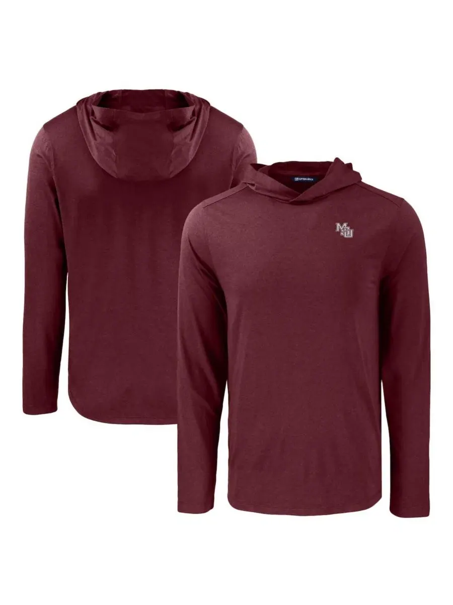 Мужская бордовая толстовка с длинными рукавами Mississippi State Bulldogs Coastline Epic Comfort
