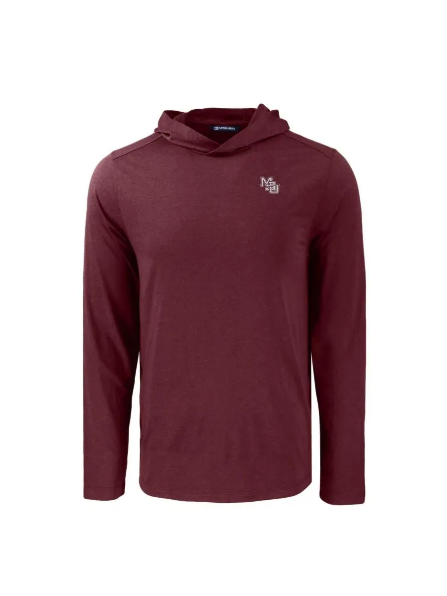 Мужская бордовая толстовка с длинными рукавами Mississippi State Bulldogs Coastline Epic Comfort — изображение 2 из 3