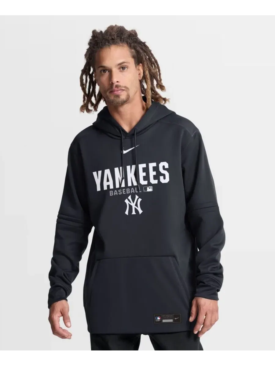 Худи с длинным рукавом New York Yankees Authentic Collection Therma-FIT Nike