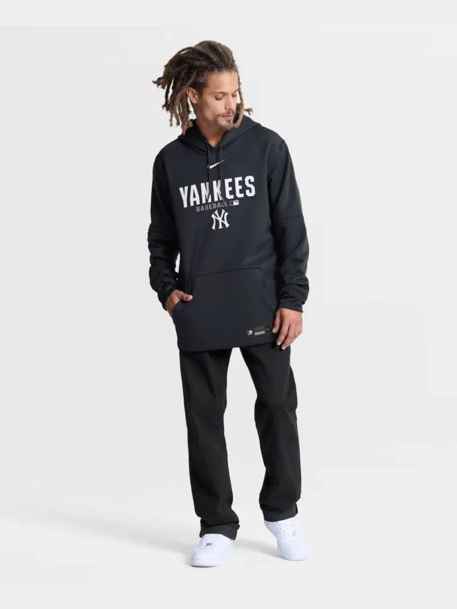 Худи с длинным рукавом New York Yankees Authentic Collection Therma-FIT Nike — изображение 3 из 3, темно-синий