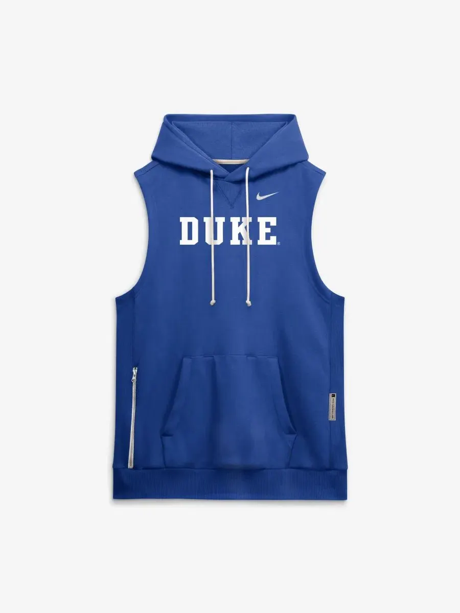Худи без рукавов с принтом Duke Blue Devils 2026 Sideline Sleeveless Dri-FIT Hoodie Nike — изображение 2 из 5, королевский