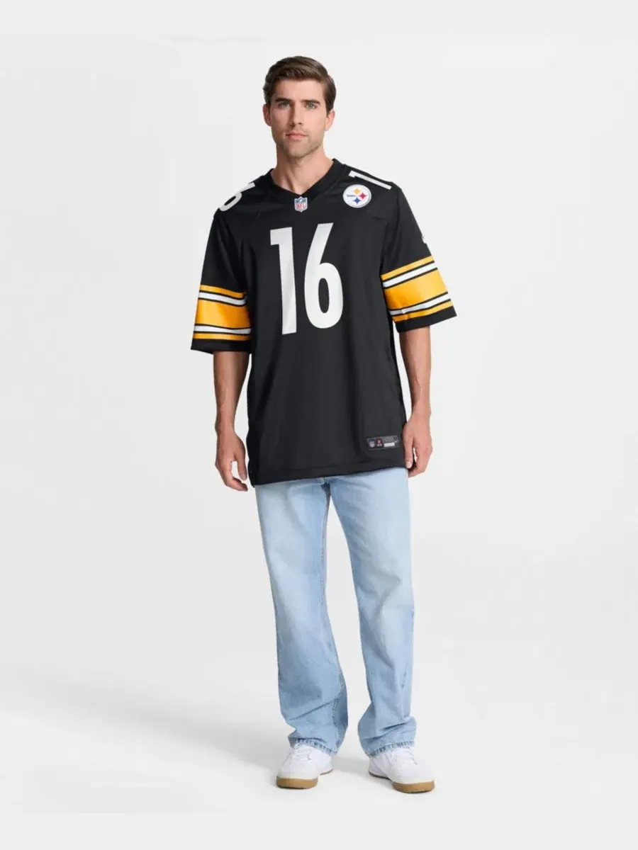 Мужская футболка Drew Allar Black Pittsburgh Steelers Game Jersey Nike — изображение 4 из 5
