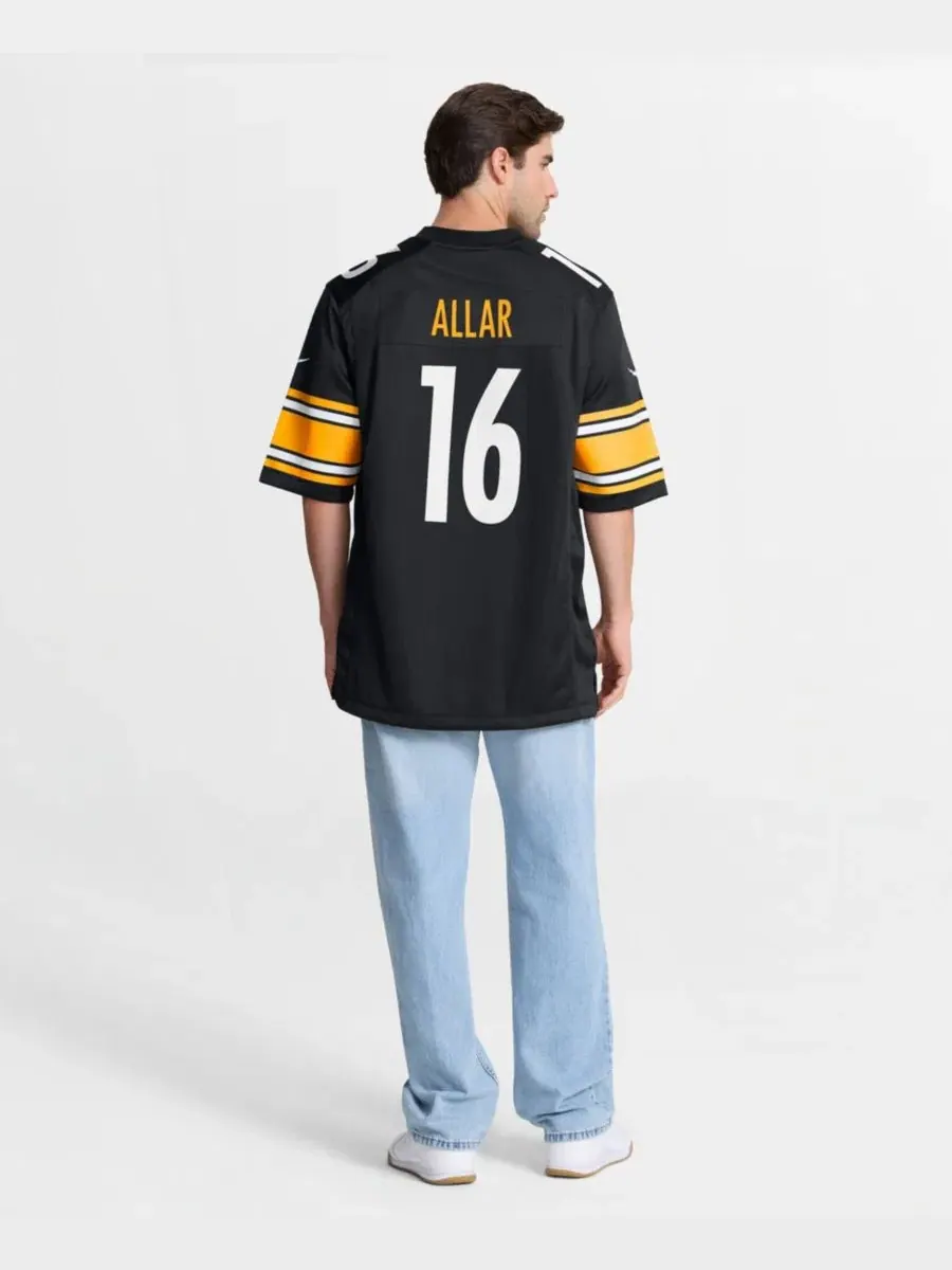 Мужская футболка Drew Allar Black Pittsburgh Steelers Game Jersey Nike — изображение 5 из 5
