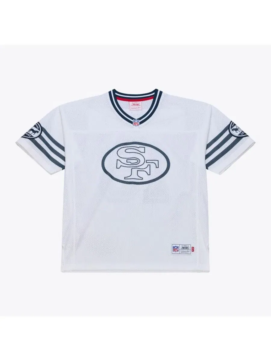 Футболка Legacy с коротким рукавом Joe Montana White San Francisco 49ers Mitchell & Ness