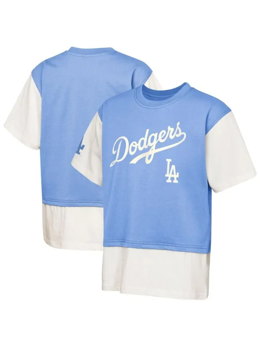 Футболка с длинным рукавом с контрастными рукавами и принтом команды Los Angeles Dodgers Ultimate