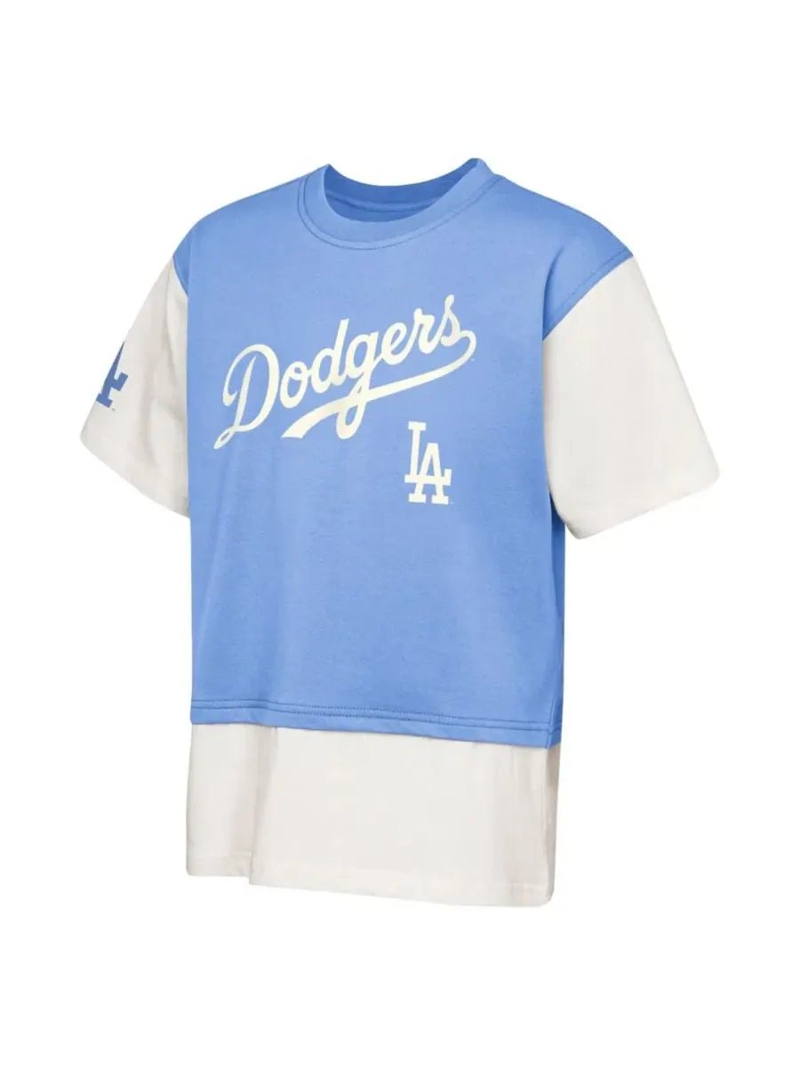 Футболка с длинным рукавом с контрастными рукавами и принтом команды Los Angeles Dodgers Ultimate — изображение 3 из 3