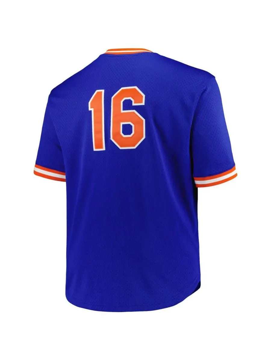 Мужская тренировочная джерси Mitchell & Ness Dwight Gooden Royal New York Mets Cooperstown — изображение 3 из 3, королевский