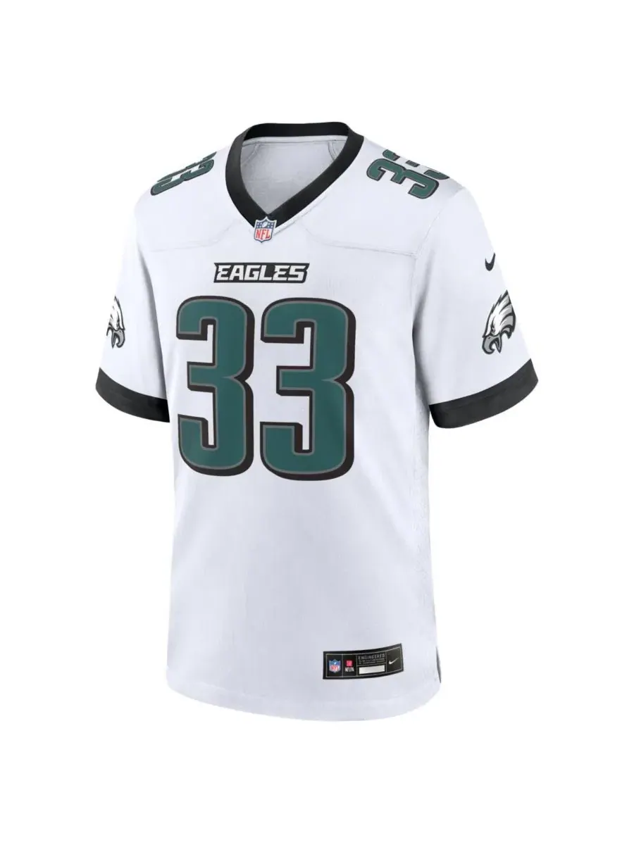 Мужская игровая футболка Cooper DeJean Philadelphia Eagles белая Nike — изображение 2 из 3, белый