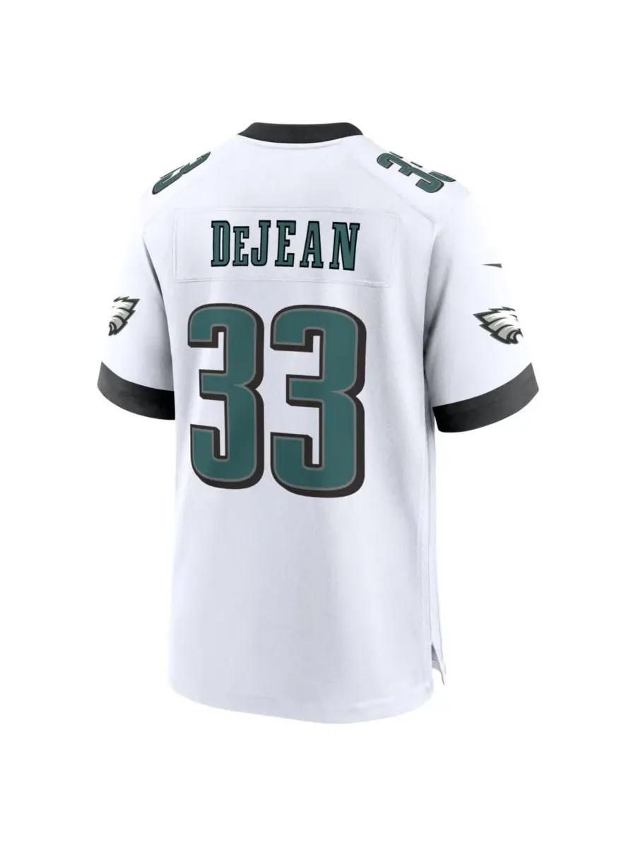 Мужская игровая футболка Cooper DeJean Philadelphia Eagles белая Nike — изображение 3 из 3, белый