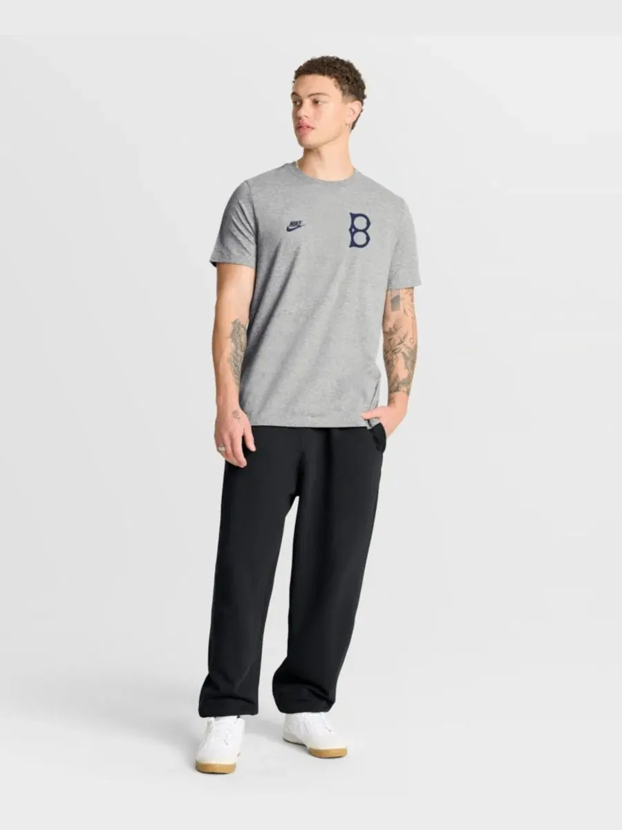Футболка с винтажным дизайном Brooklyn Dodgers Cooperstown 2-Hit Nike — изображение 5 из 5, серый