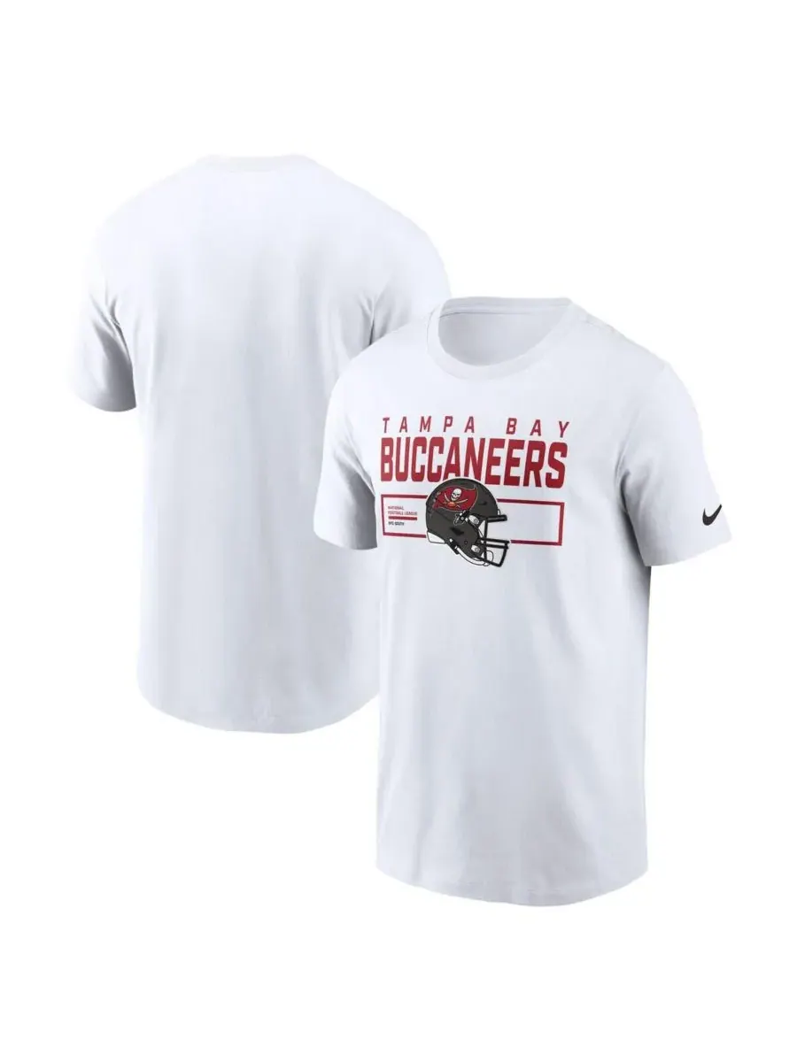 Nike Мужская белая футболка с изображением шлема команды Tampa Bay Buccaneers Primetime
