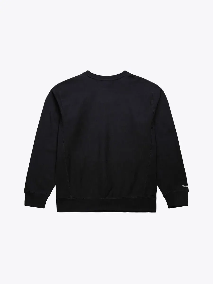 Свитшот с длинным рукавом, с принтом Mitchell & Ness — изображение 2 из 2, черный