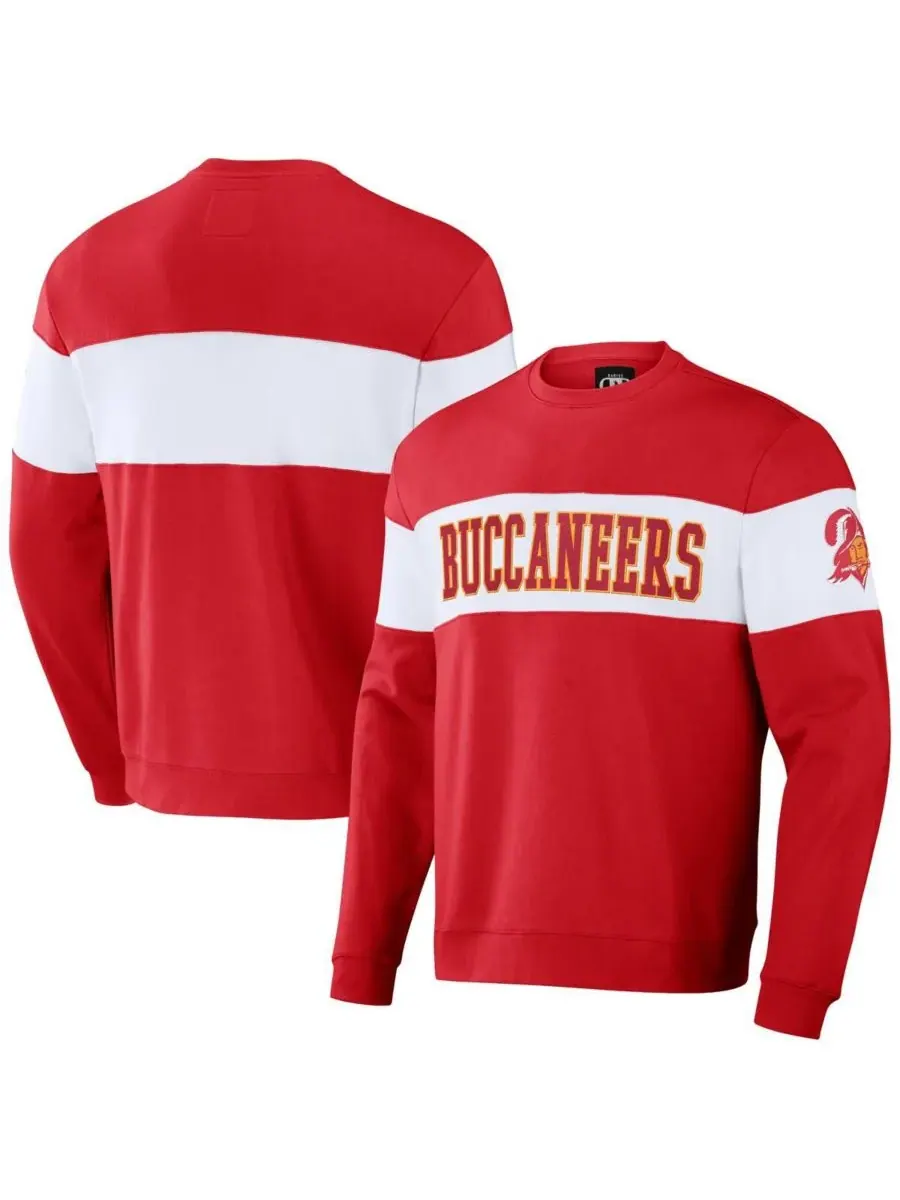 Fanatics Мужская толстовка NFL x Darius Rucker Collection в красно-белых тонах с эффектом потертости