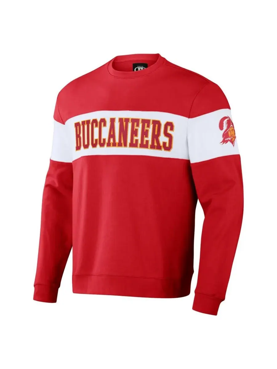 Fanatics Мужская толстовка NFL x Darius Rucker Collection в красно-белых тонах с эффектом потертости — изображение 2 из 3