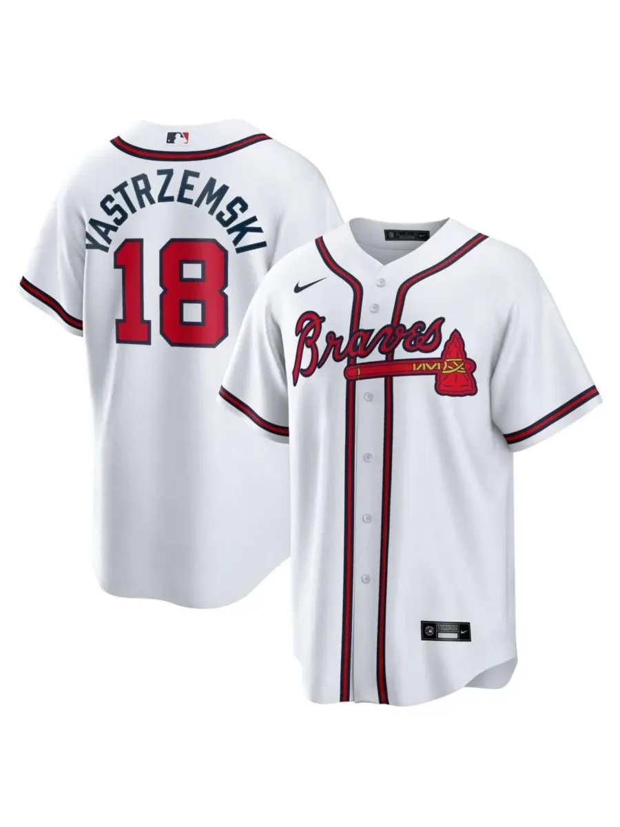 Мужская реплика джерси с длинным рукавом Mike Yastrzemski Nike