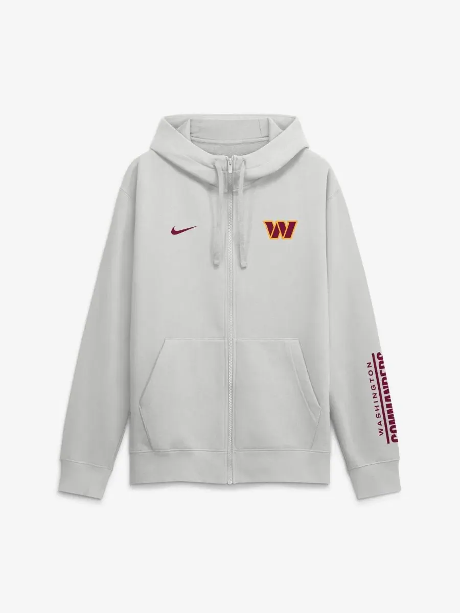 Худи с полной застежкой-молнией Cool Down Club Washington Commanders Nike
