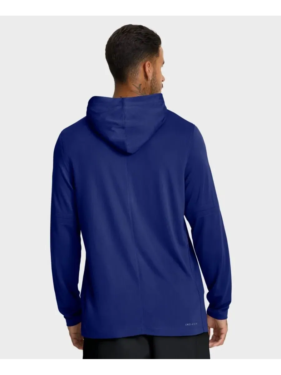 Футболка длинным рукавом с капюшоном и съемными рукавами Nike Authentic Collection — изображение 4 из 5, королевский