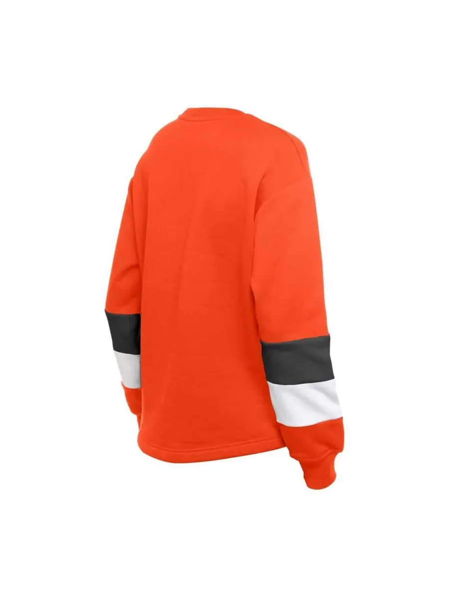 New Era Женская оранжевая толстовка с круглым вырезом Baltimore Orioles Gameday — изображение 2 из 3, оранжевый