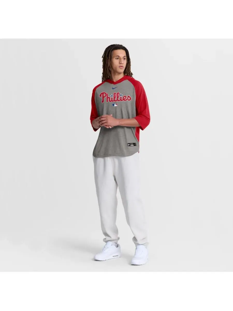 Nike Мужская красная футболка с капюшоном Philadelphia Phillies Authentic Collection Flux Dri-FIT с — изображение 3 из 3