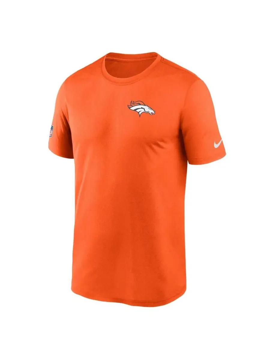 Футболка с технологией Dri-FIT, с коротким рукавом Nike — изображение 2 из 3, оранжевый