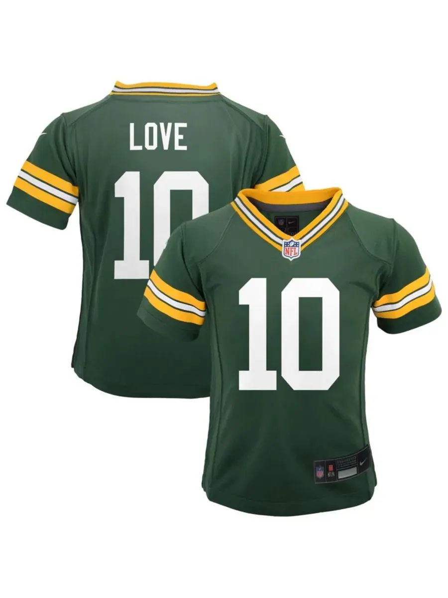 Игровая футболка Nike Jordan Love Green Bay Packers