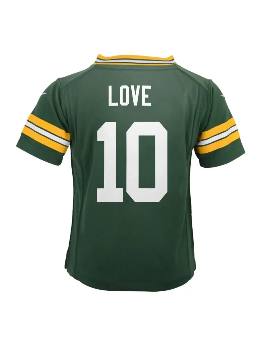 Игровая футболка Nike Jordan Love Green Bay Packers — изображение 3 из 3, зеленый